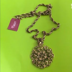 LYDELL Antique Gold Long Chain Necklace! FIRM